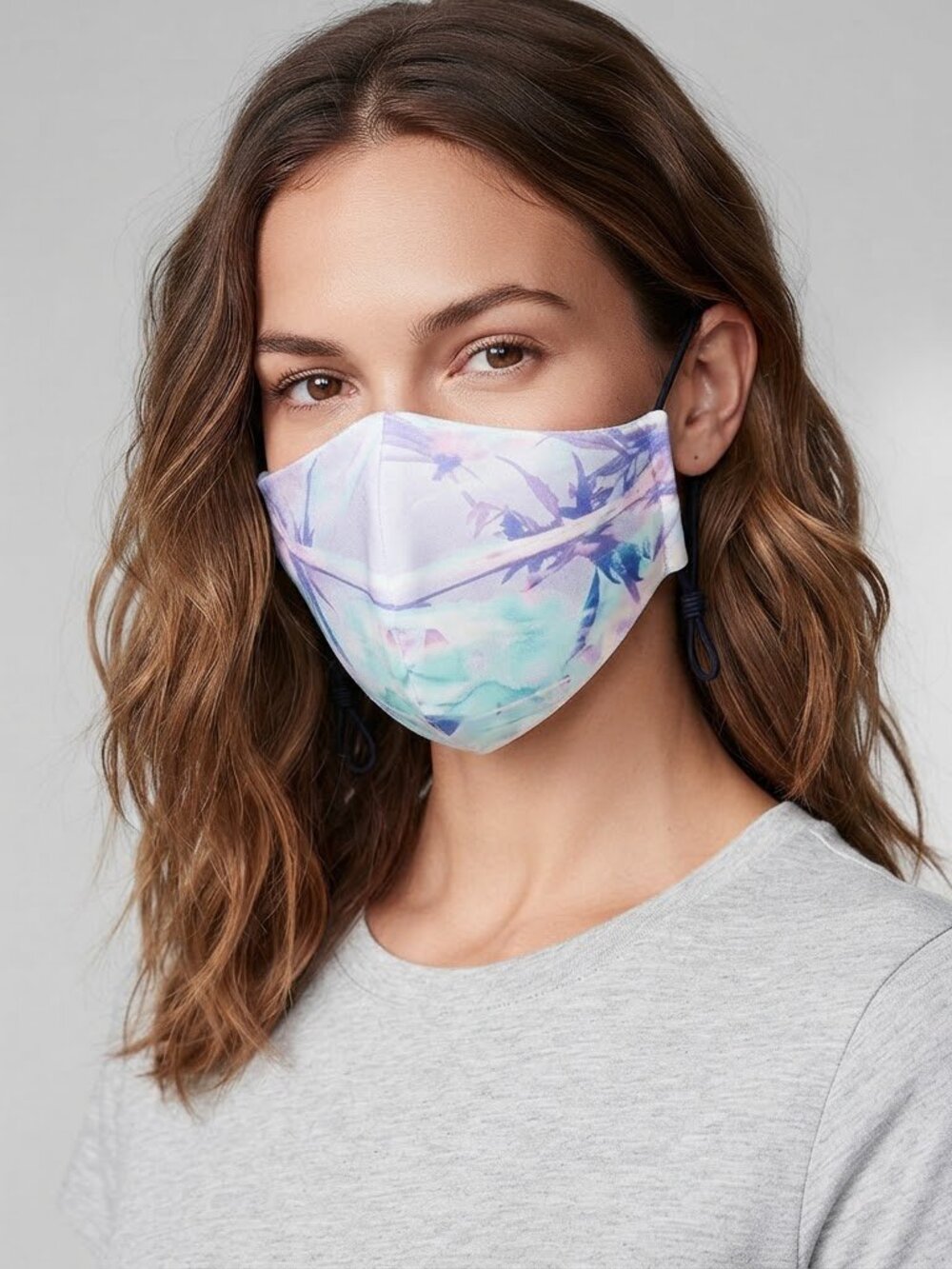 VICTORIA'S SECRET Pastel Rainbow Leaves Reusable Face Mask‎